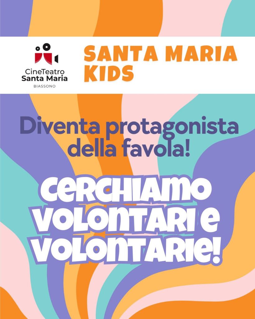 Cerchiamo volontari e volontarie